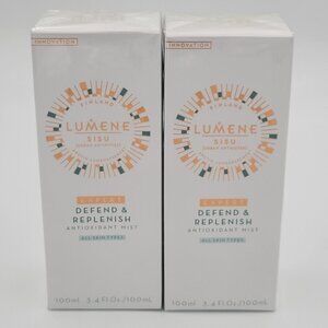2 Pack LUMENE SISU Expert Defend & Replenish Antioxidant MIST 3.4 oz Lot of 2
